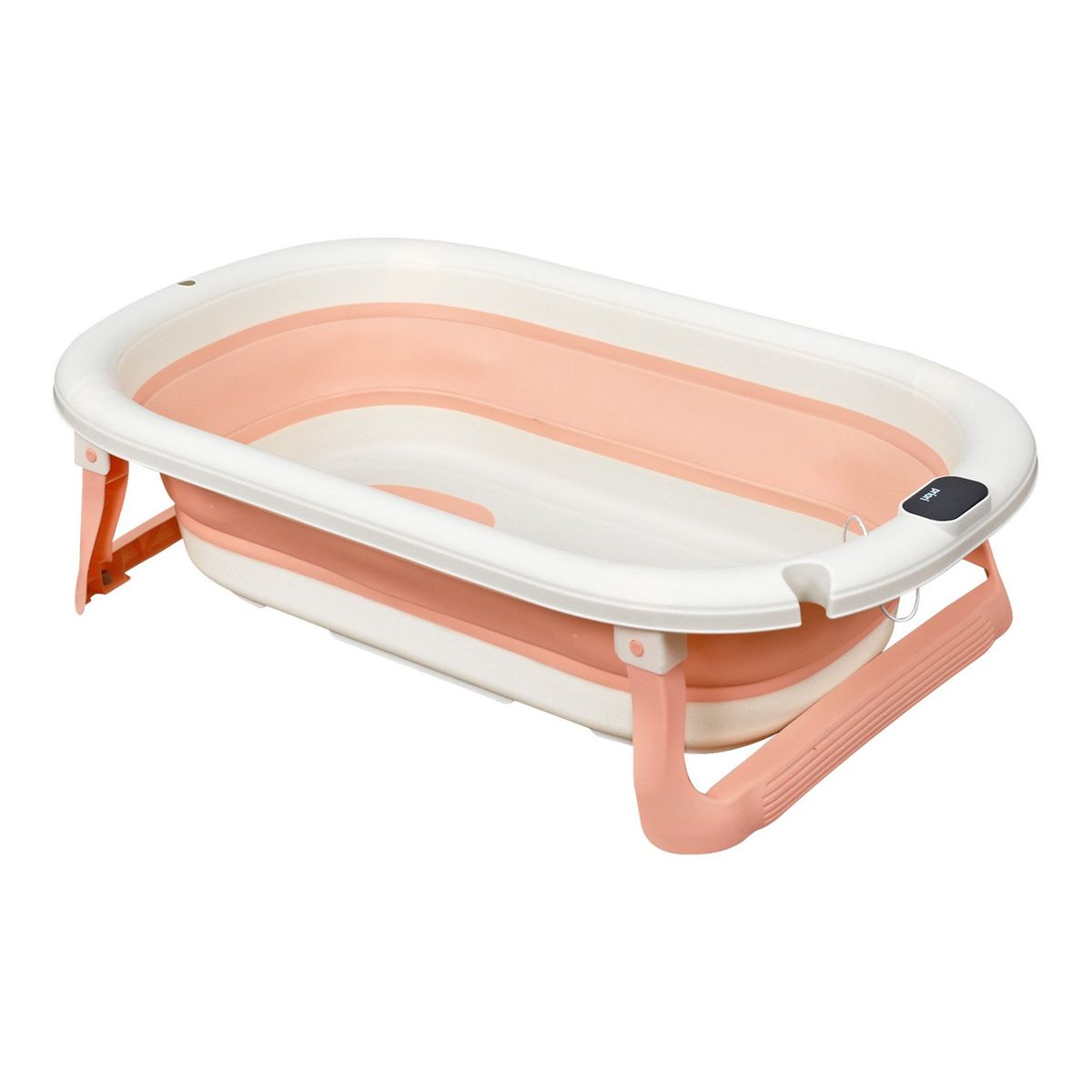 PRIORI - Bañera Plegable Para Bebé Con Termómetro Priori Lee Rosa