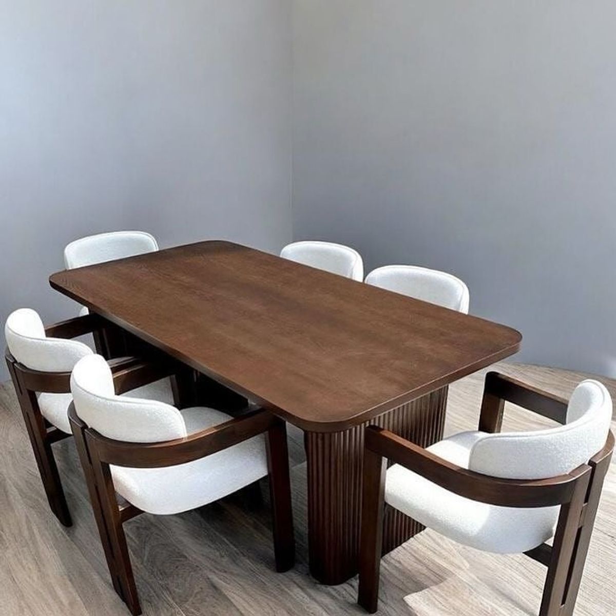 STIL NOVO - JUEGO DE COMEDOR 6 SILLAS AMELIA BEIGE CLARO
