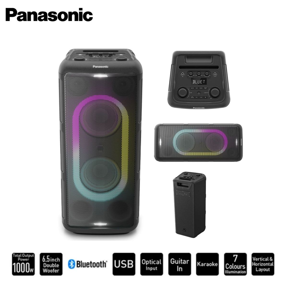 PANASONIC - Equipo de Sonido Panasonic SC-TMAX45 ONE BOX 1000 Watts RMS Negro