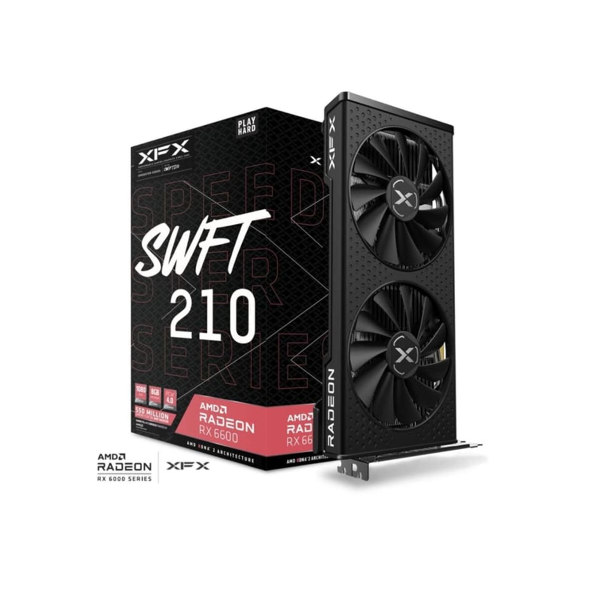 AMD - VGA XFX Speedster SWFT 210 Radeon RX 6600 Core 8GB GDDR6