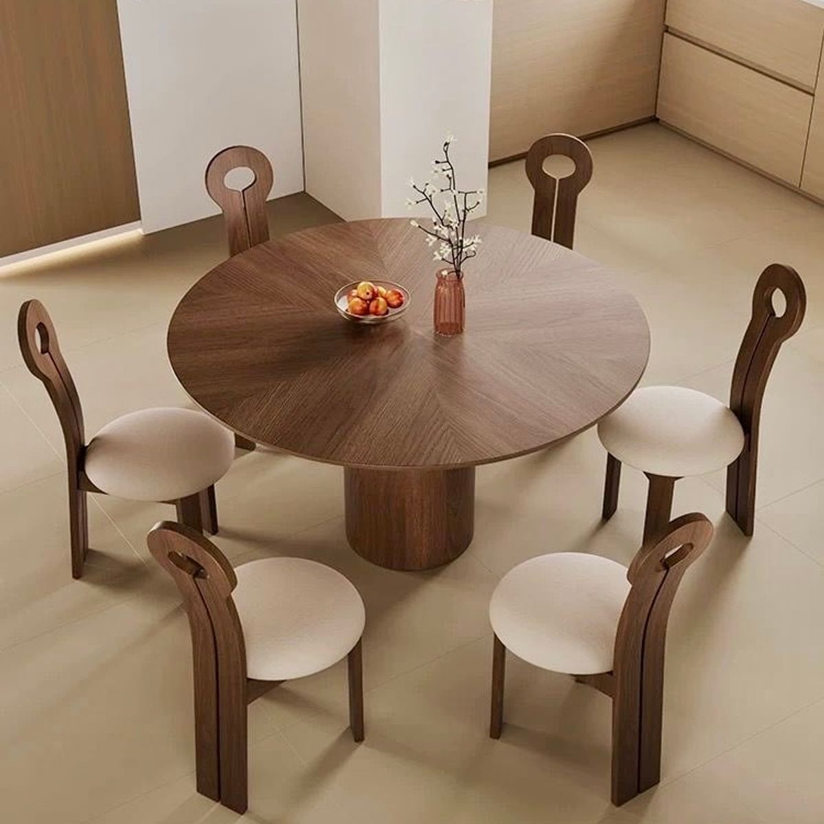 STIL NOVO - JUEGO DE COMEDOR 6 SILLAS AMADEO BEIGE