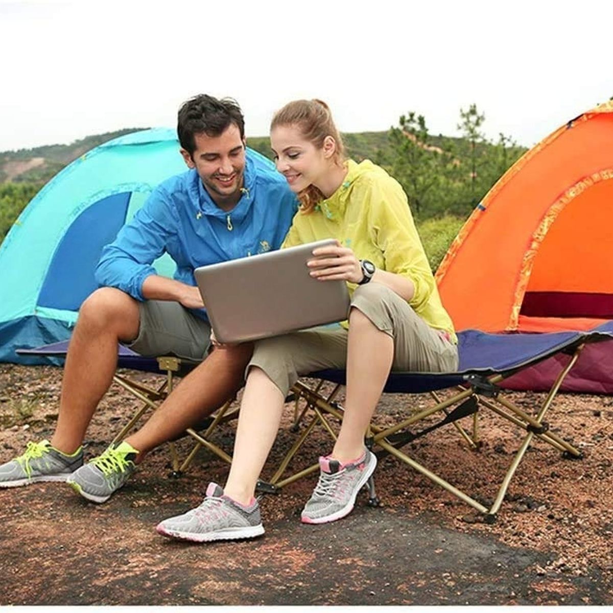 GENERICO - CAMA CAMILLA  PLEGABLE CAMPING PLAYA MULTIUSOS PORTÁTIL DE ALTA RESISTENCIA