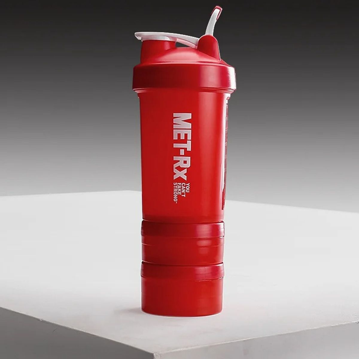 GENERICO - Tomatodo Batidor Shaker ROJO con dispensador vitamínico 3 Piezas