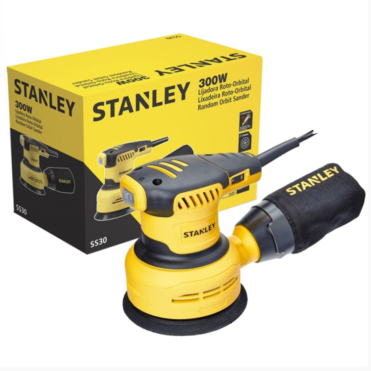 STANLEY - Lijadora Excéntrica 5" 300W 13000 rpm Stanley SS30-B2