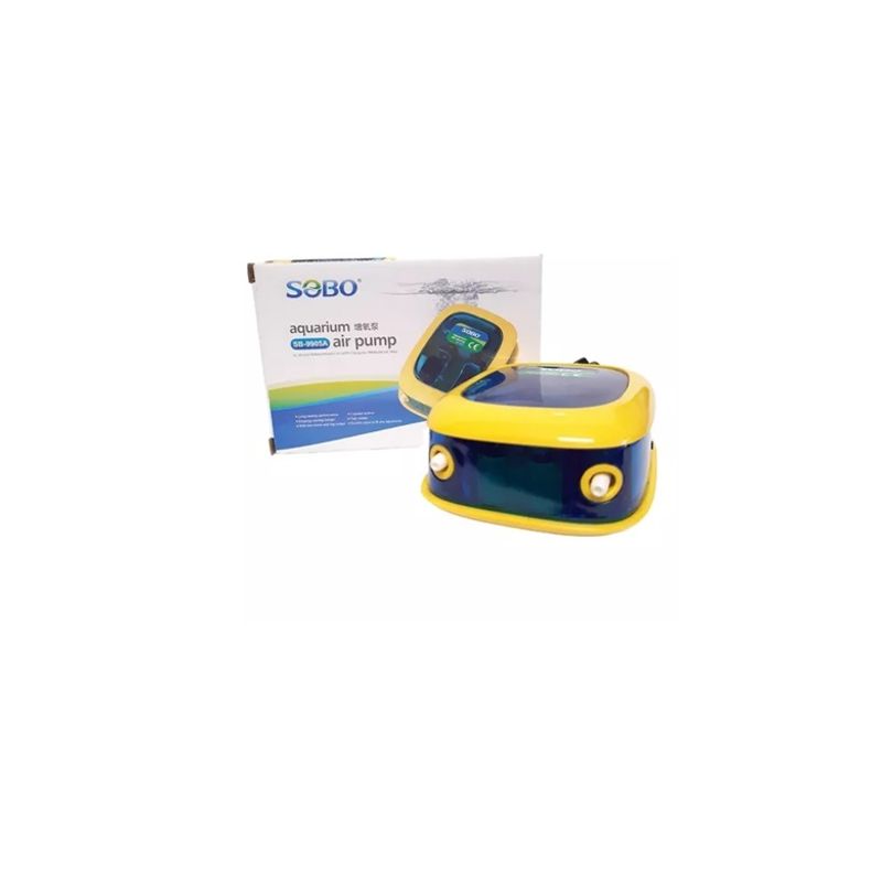 SOBO - Bomba De Aire Para Acuarios Y Peceras Sb-9905A  Dos Salidas