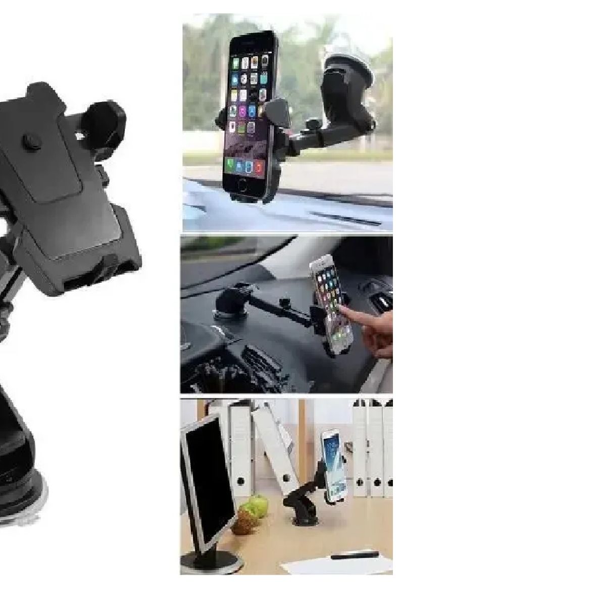 GENERICO - Soporte de Celular Universal para Auto Brazo Extensible 360