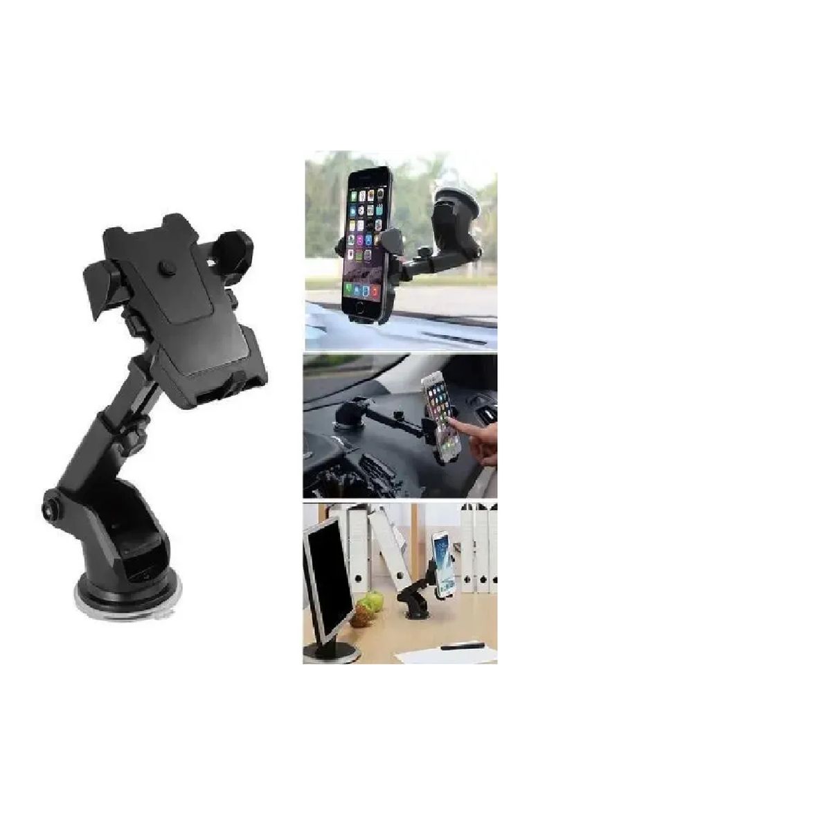 GENERICO - Soporte de Celular Universal para Auto Brazo Extensible 360
