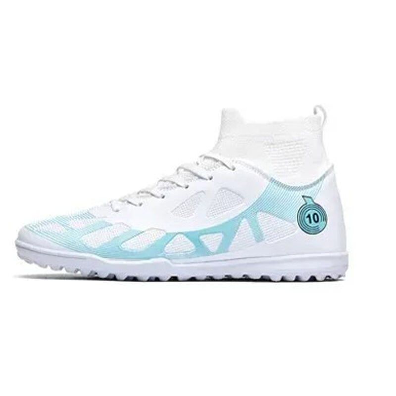 DANWEILE - Zapatilla de fútbol TF para hombres mujers Zapatos - Blanco