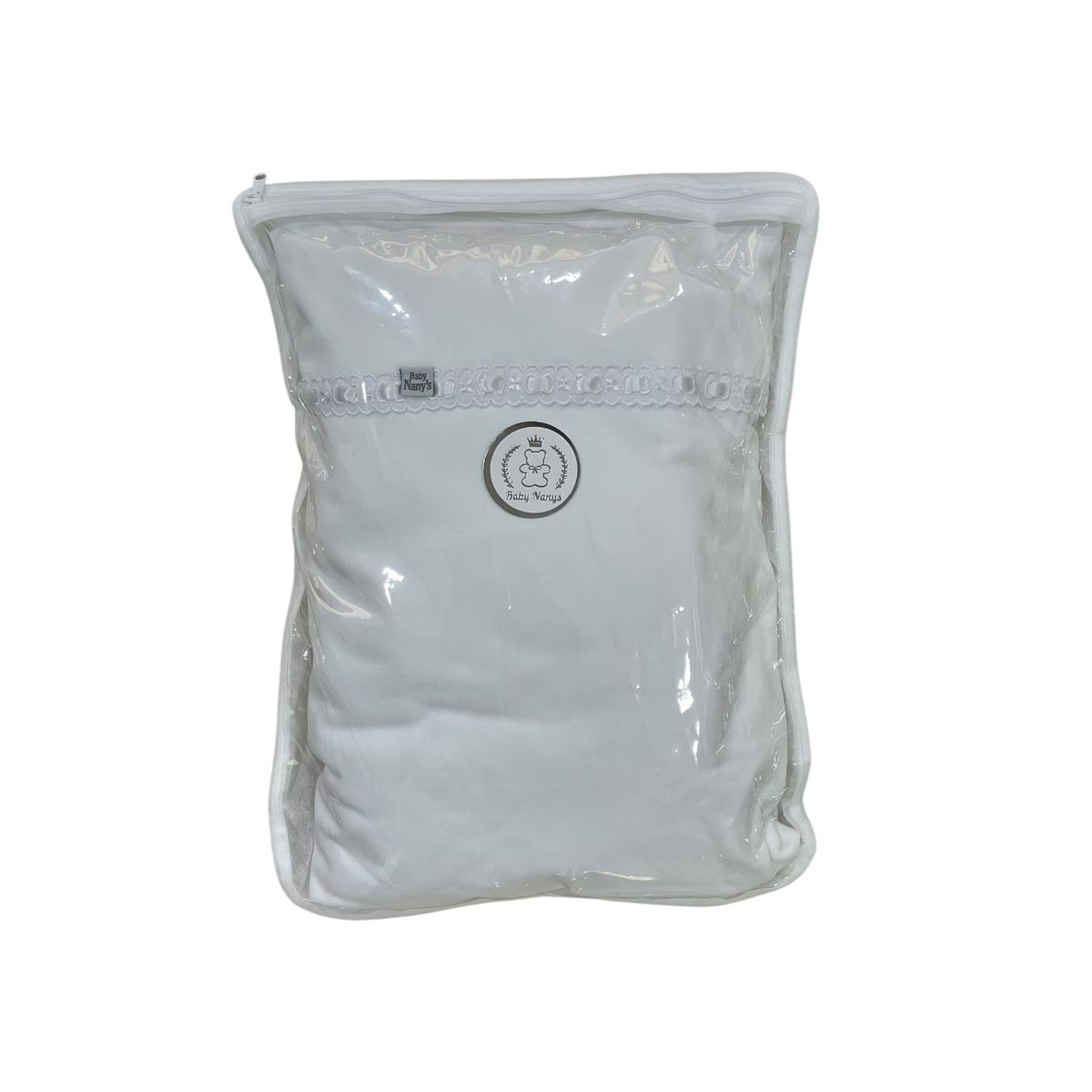 BABY NANYS - SET SÁBANA BEBÉ CUNA 131X71 BLANCO