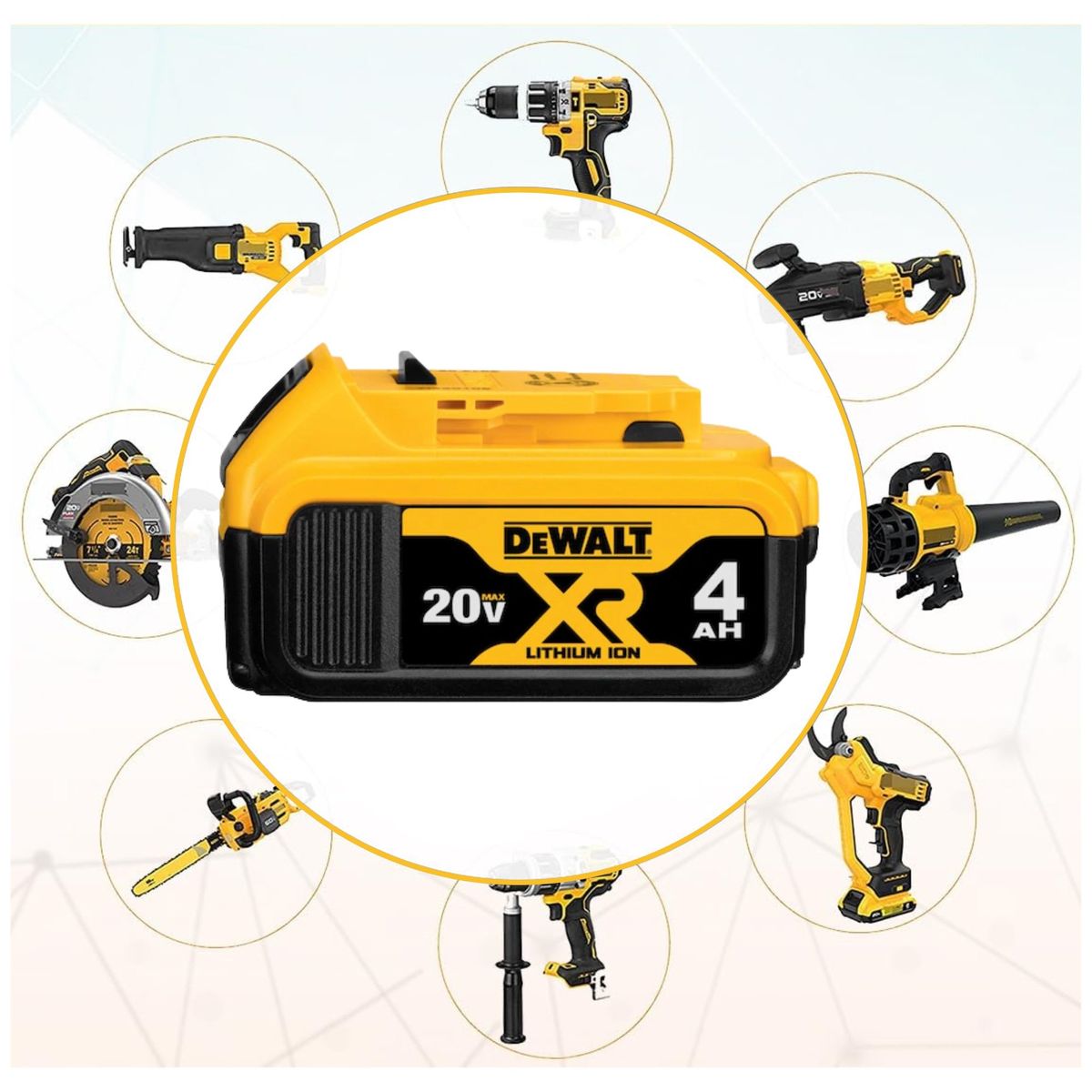 DEWALT - BATERIA DEWALT 20V MAX 4A XR DCB204 DEWALT