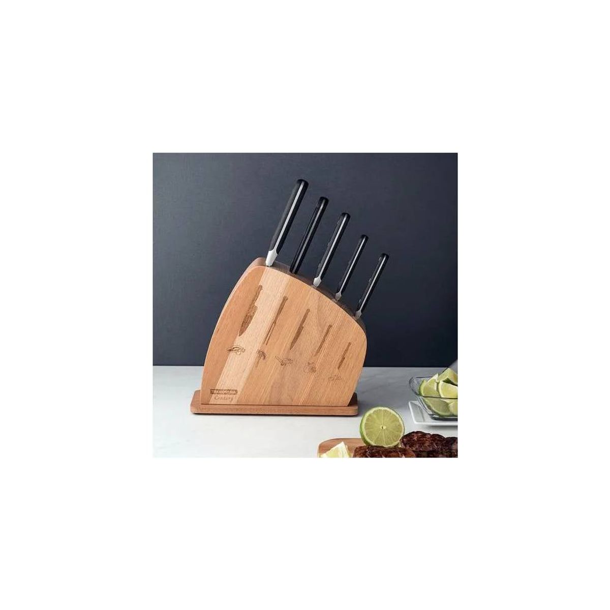 TRAMONTINA - Juego de Cuchillos x6 pzas cTaco Madera Century - Tramontina