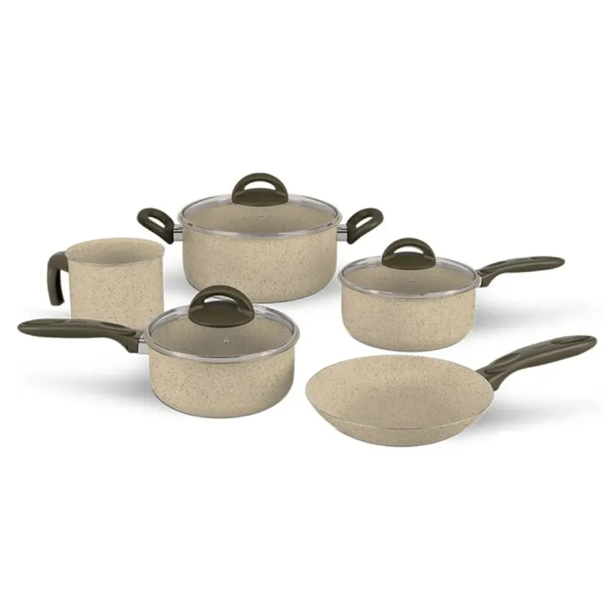 BRINOX - Juego de Ollas 8 Piezas Ceramica Brinox Suprema