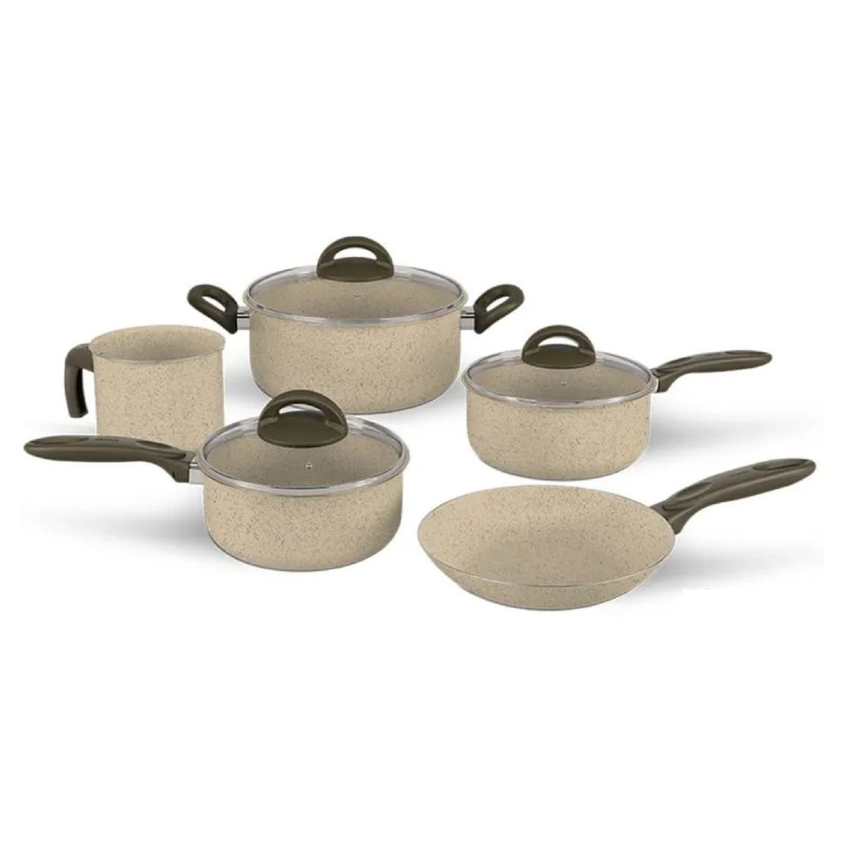 BRINOX - Juego de Ollas 8 Piezas Ceramica Brinox Suprema