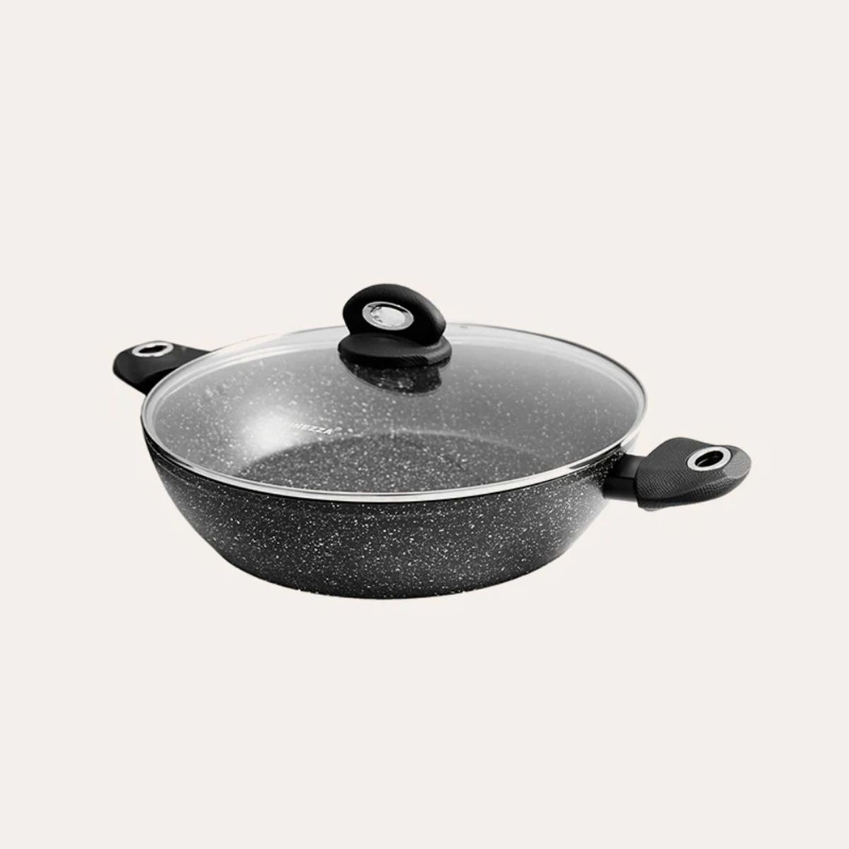 FINEZZA - Olla antiadherente con tapa de vidrio FINEZZA FZ-P378TM