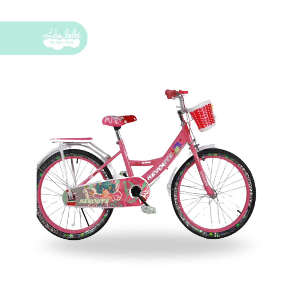 GENERICO - Bicicleta infantil aro 20 para niña color fuscia