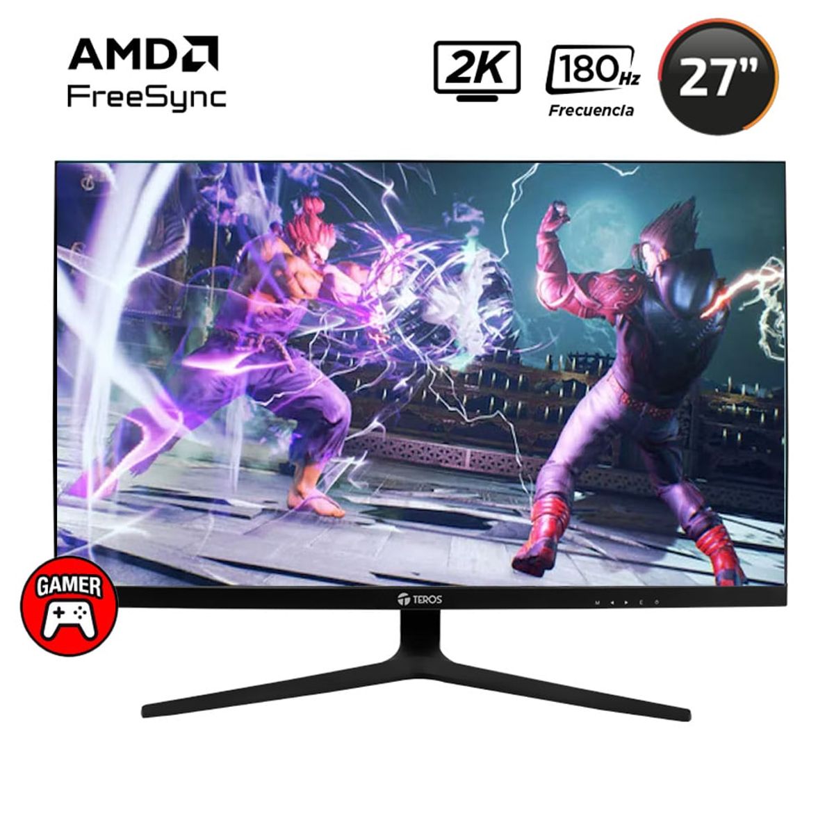 TEROS - Monitor Gamer Teros 27 2K QHD IPS 180Hz 1MS Vesa FreeSync TE-2769G