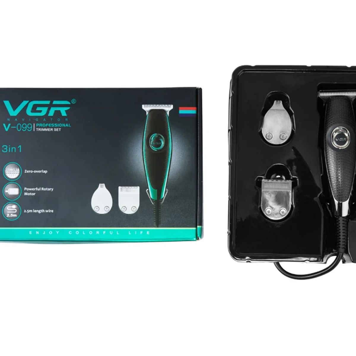 GENERICO - Maquina Corte Cabello Trimmer Vgr V 099 Con Cable