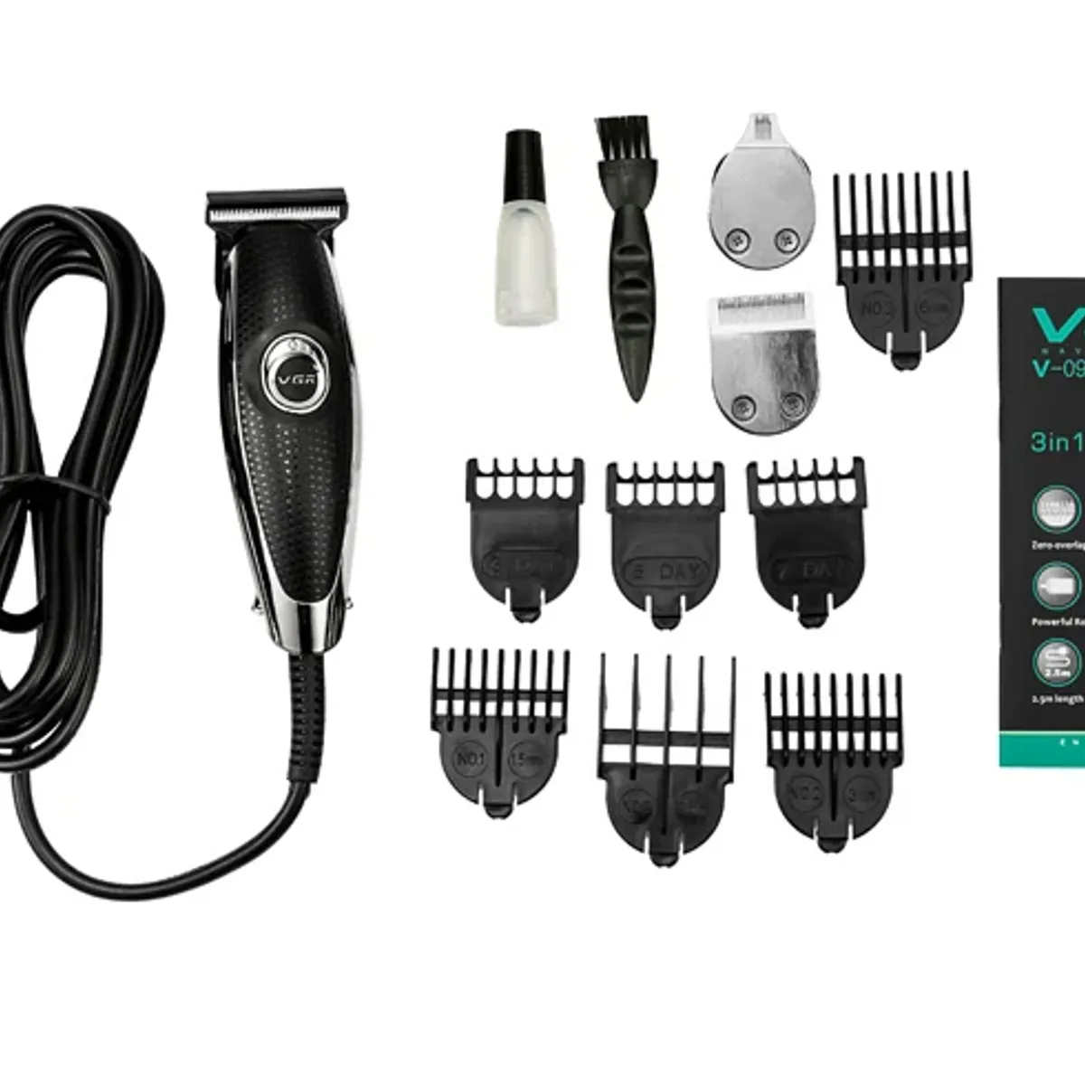 GENERICO - Maquina Corte Cabello Trimmer Vgr V 099 Con Cable