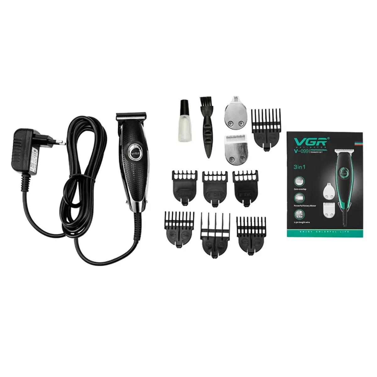 GENERICO - Maquina Corte Cabello Trimmer Vgr V 099 Con Cable