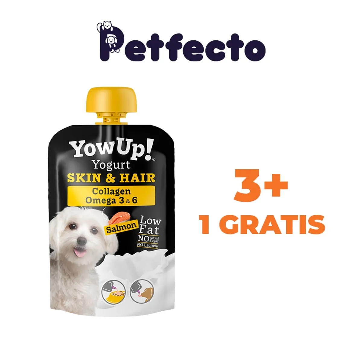 YOWUP - PACK YOGURT SKIN & HAIR PARA PERROS 115 gr.