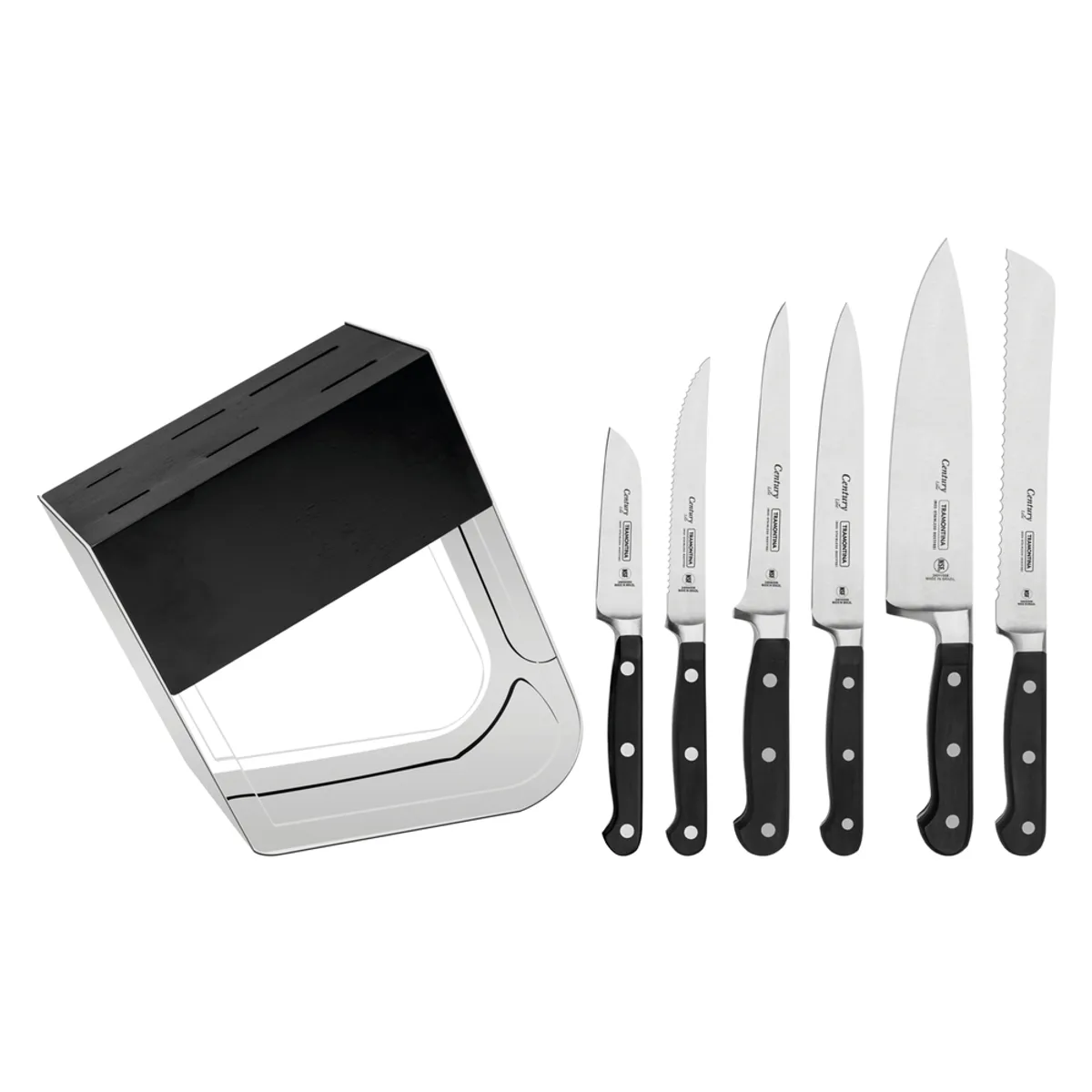 TRAMONTINA - Juego de Cuchillos Tramontina Century Acero Inoxidable 7 Piezas 24099016