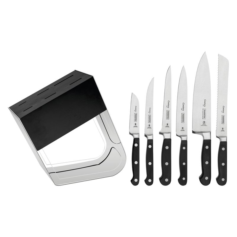 TRAMONTINA - Juego de Cuchillos Tramontina Century Acero Inoxidable 7 Piezas 24099016