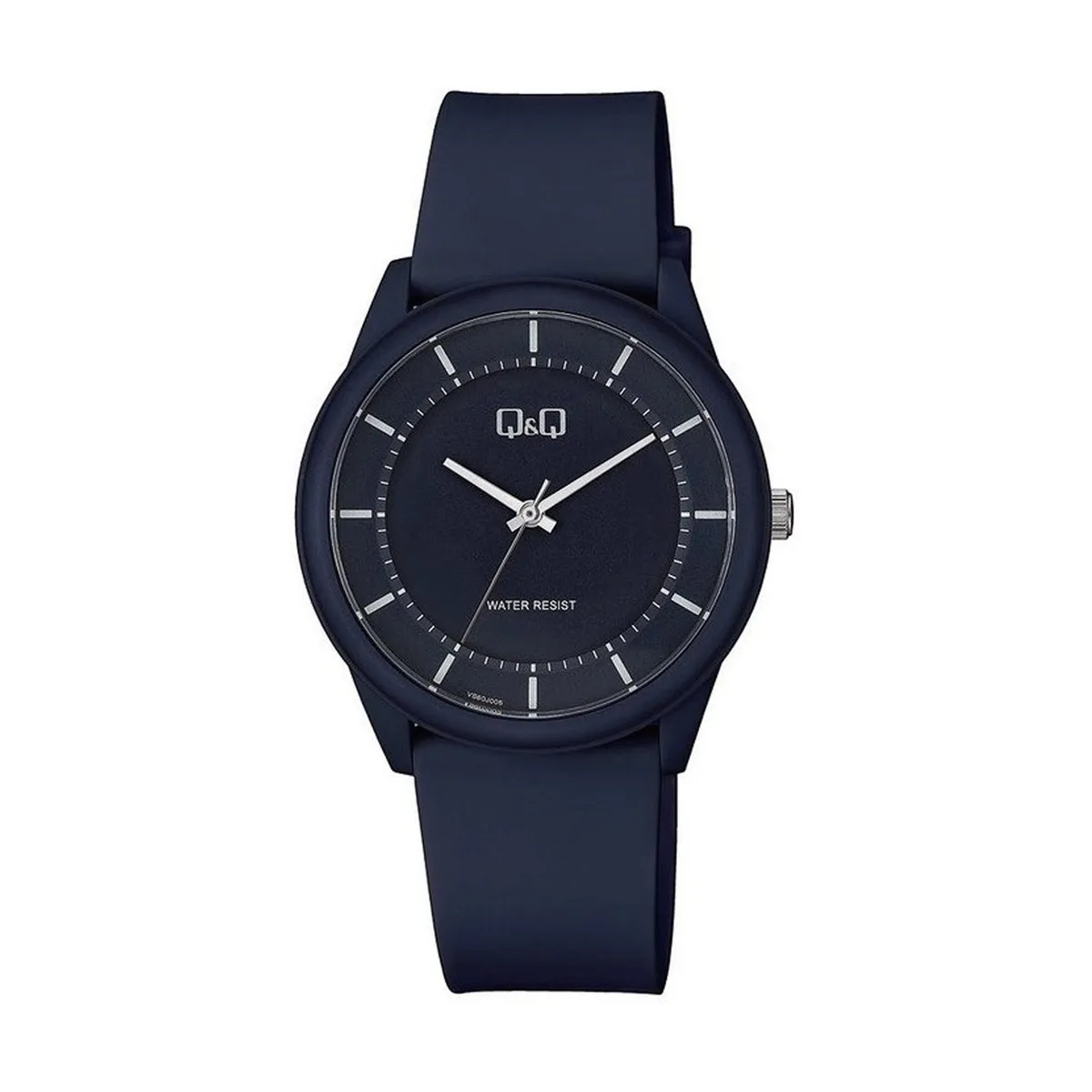 Q&Q - Reloj Q&Q Hombre Acuático 10 BAR Moderno Sin Números Azul