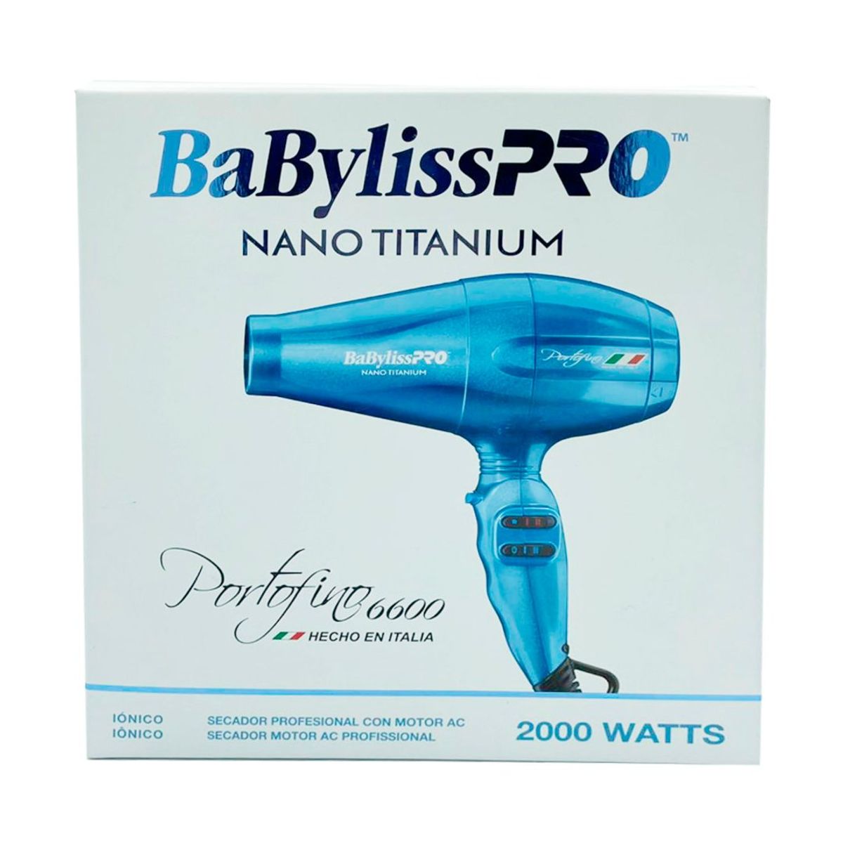 BABYLISS PRO - Secador BabylissPRO Portofino BNTB6610NPE 2000 Watts Azul