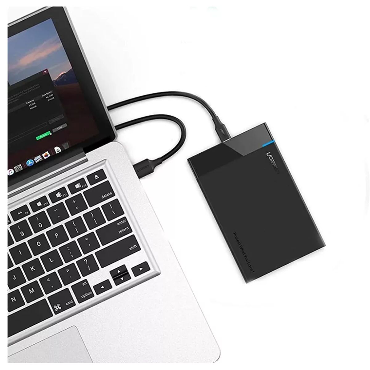 UGREEN - Case Externo Portatil para Disco Duro Laptop PC USB UGREEN