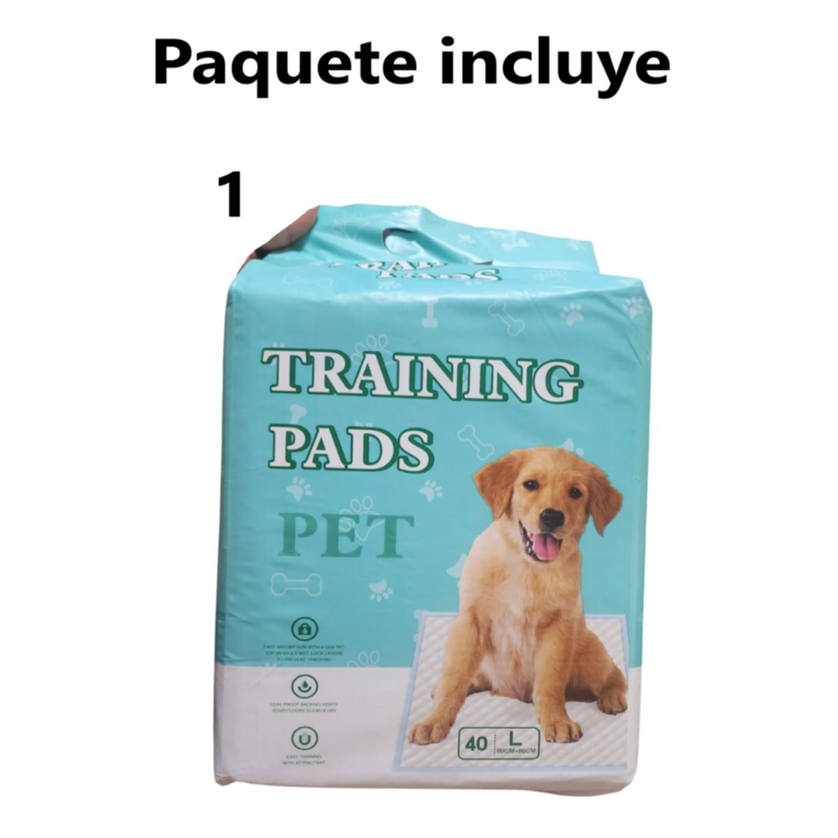 GENERICO - Pañal Para Perros Entrenamiento Piso Absorbente - 60x60 cm