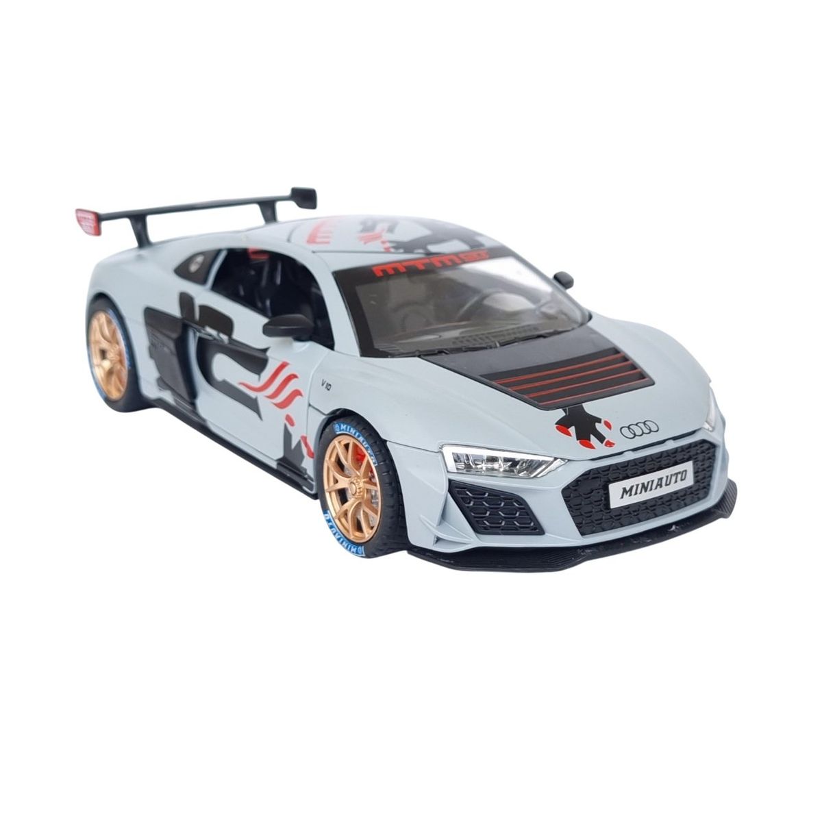 GENERICO - Audi R8 Auto Escala 124 Colección Diecast Sonido Y Luces