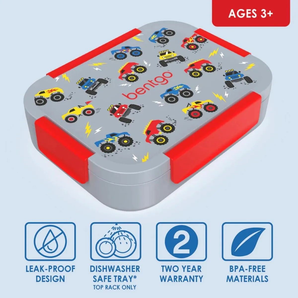 BENTGO - Lonchera Bentgo Kids Snap & Go - Camiones