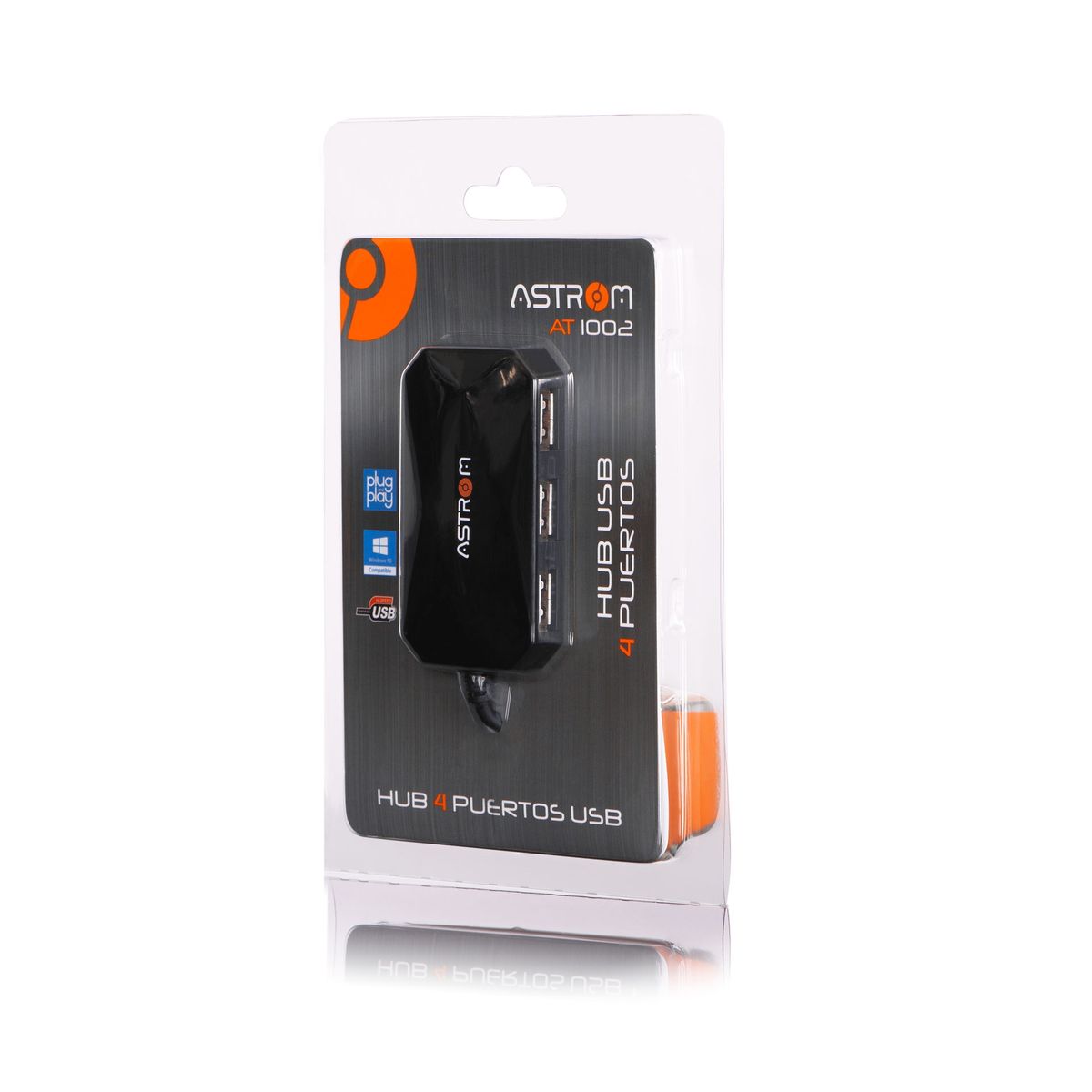 ASTROM - Hub 4 Puertos USB 2.0 AT-1002 - ASTROM