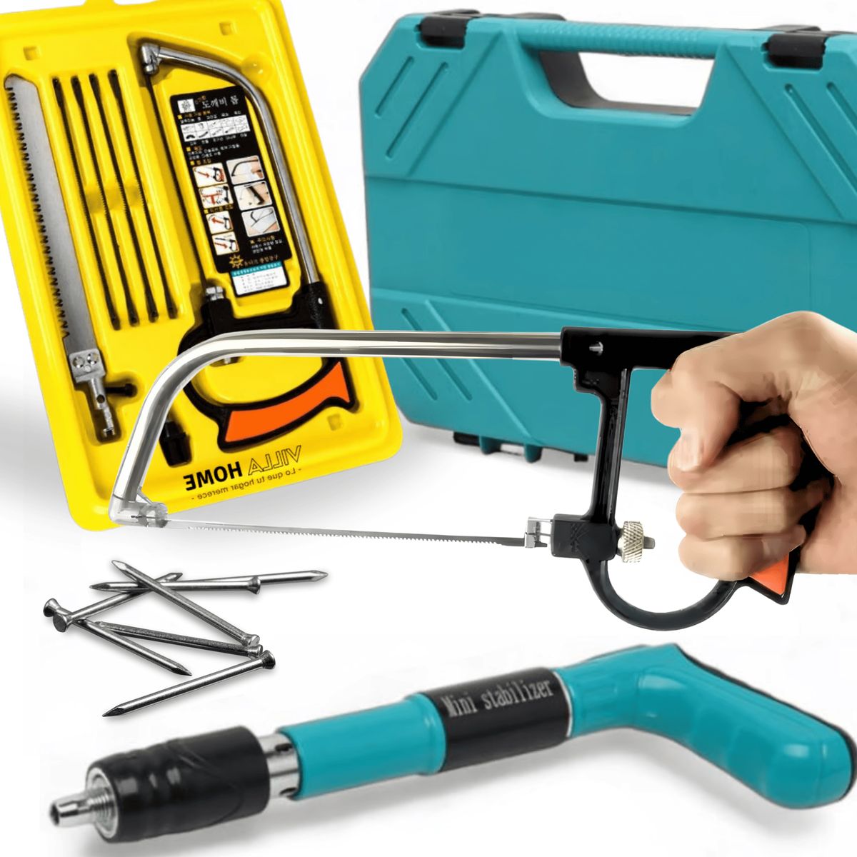 ROSH - Pack Profesional Sierra Multifuncional + Pistola de Clavos