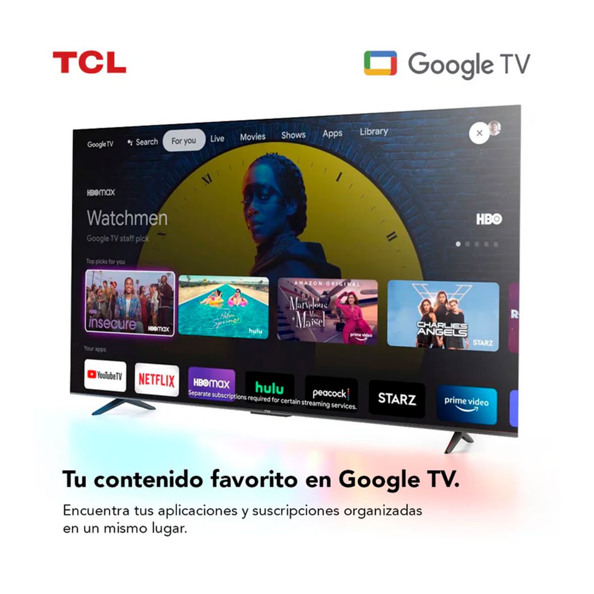 TCL - Televisor TCL 43 UHD 4K LED Smart Tv 43P635 Google TV + SoundBar