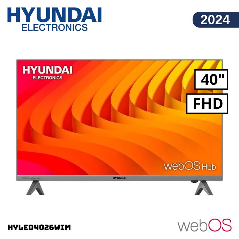 HYUNDAI - TELEVISOR HYUNDAI 40 SMART TV WEBOS HUB FHD LED - HYLED4026WIM