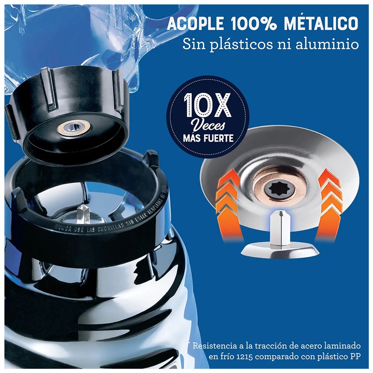 OSTER - Licuadora Cromada 2 Velocidades Oster 250-22