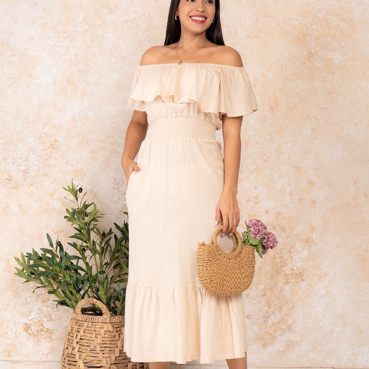 ARMA TU LOOK - VESTIDO LARGO MARICIELO RUMBERO DE LINO ARMA TU LOOK