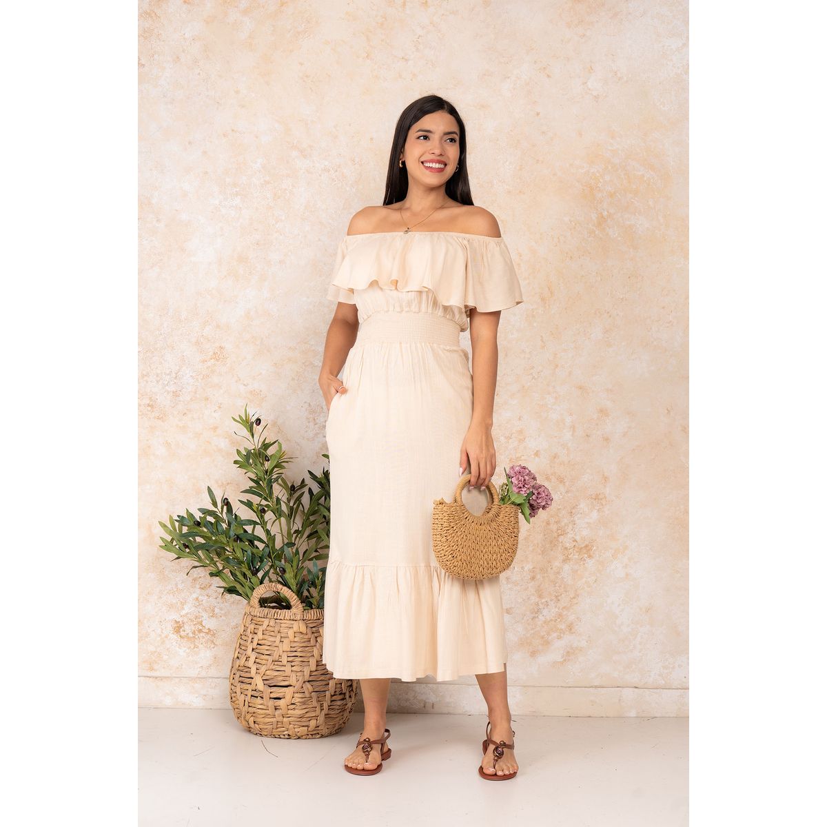 ARMA TU LOOK - VESTIDO LARGO MARICIELO RUMBERO DE LINO ARMA TU LOOK