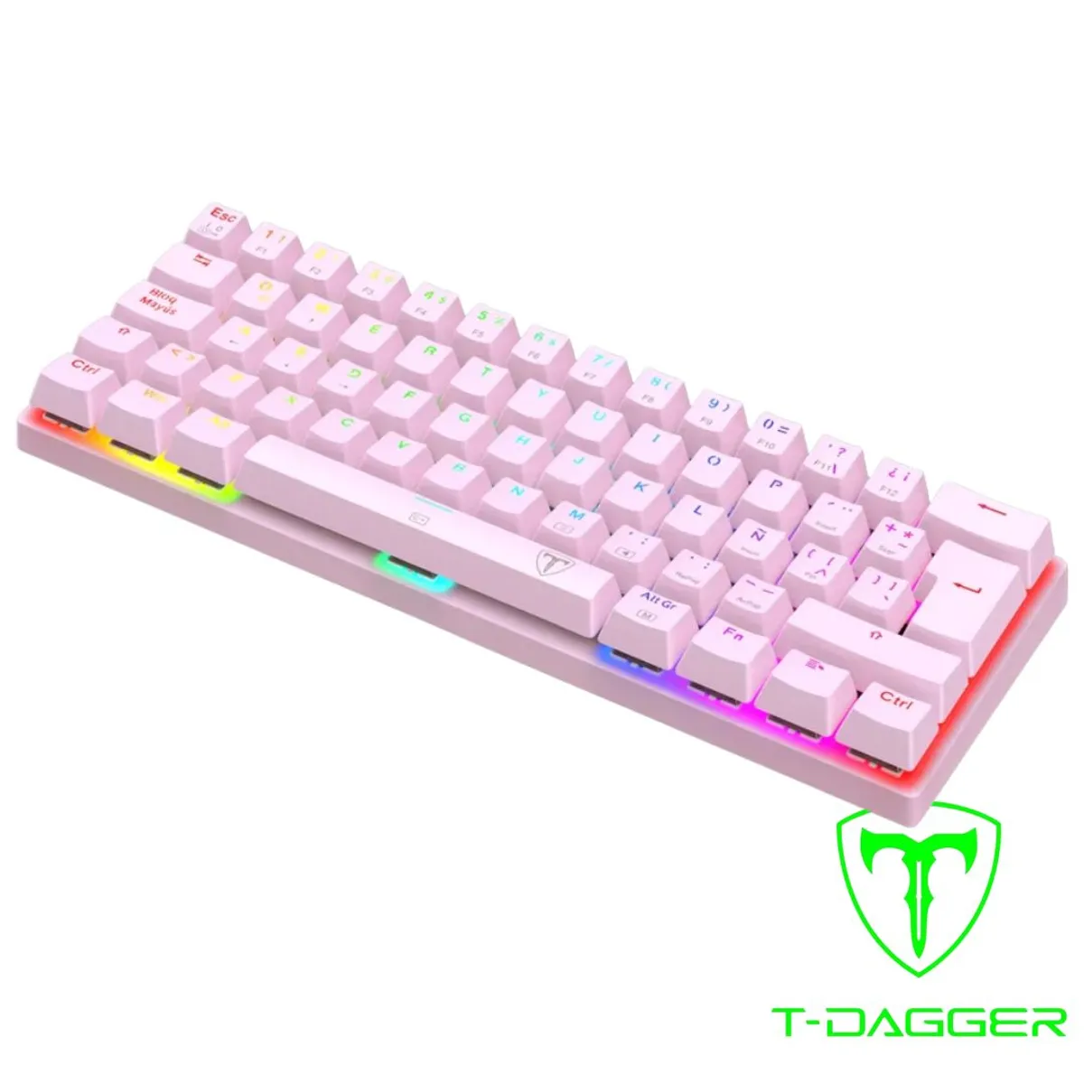 T-DAGGER - Teclado Mecánico Gamer T-Dagger ARENA RGB T-TGK321P-RGB-SP