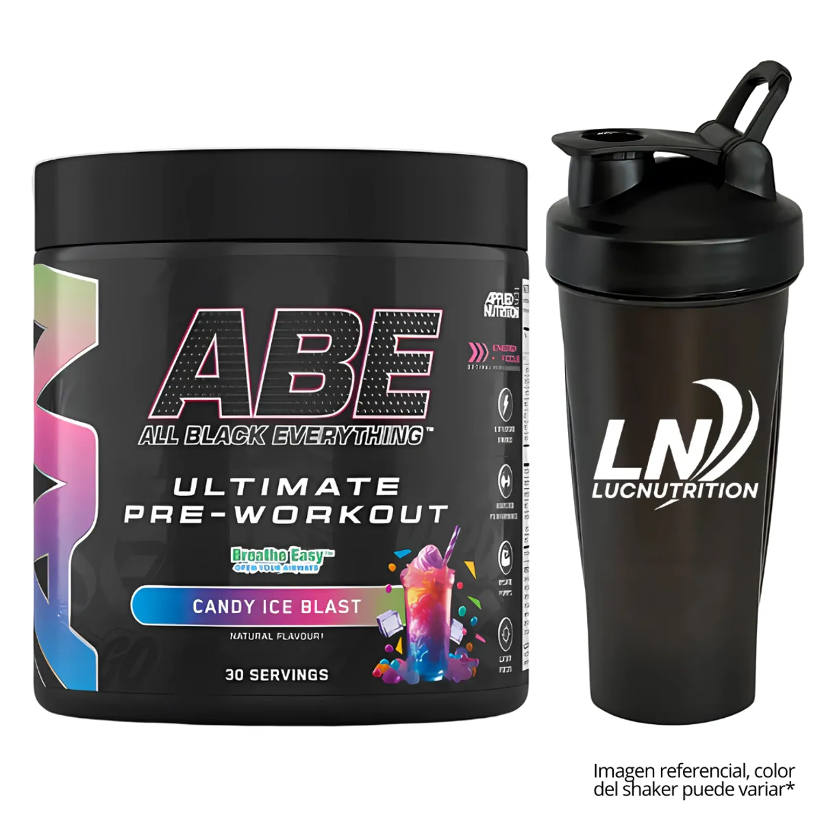 APPLIED NUTRITION - ABE Ultimate 30 Serv. Pre entreno - Candy Ice Blast + Shaker