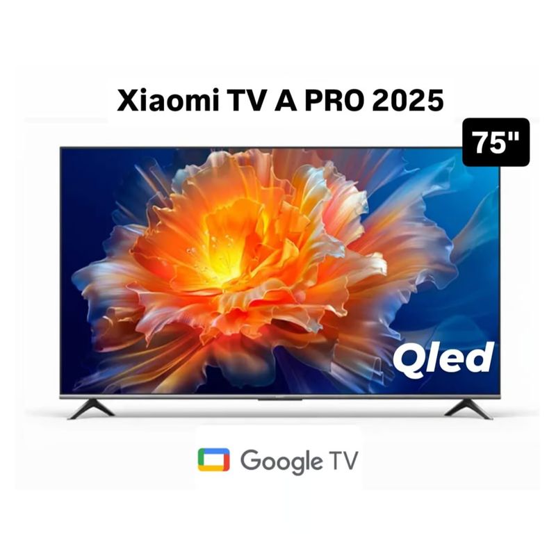 XIAOMI - Televisor XIAOMI TV A PRO 75'' 2025 4K UHD Tecnología QLED