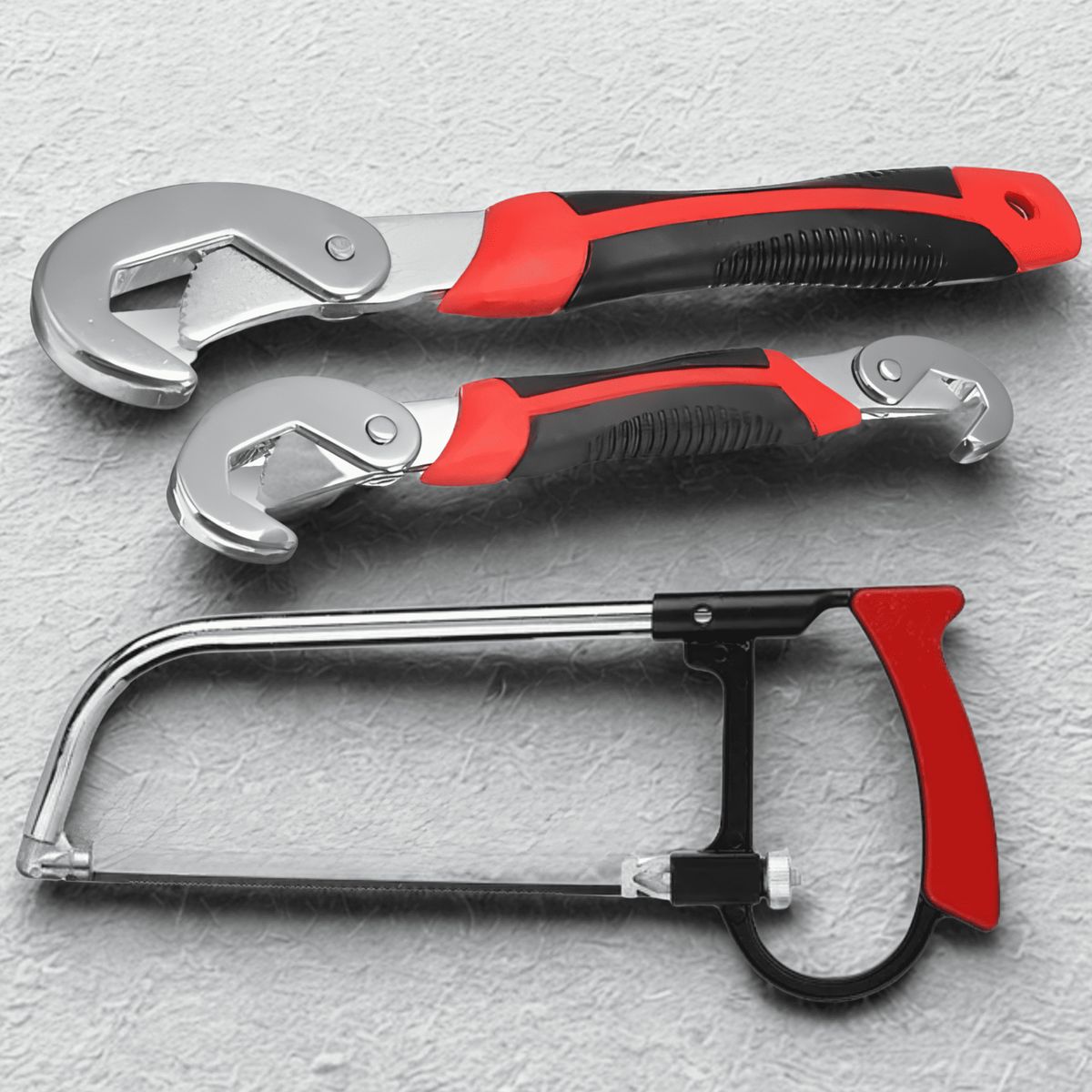 ROSH - Combo Esencial: Sierra 8 en 1 + 2 Llaves Francesas