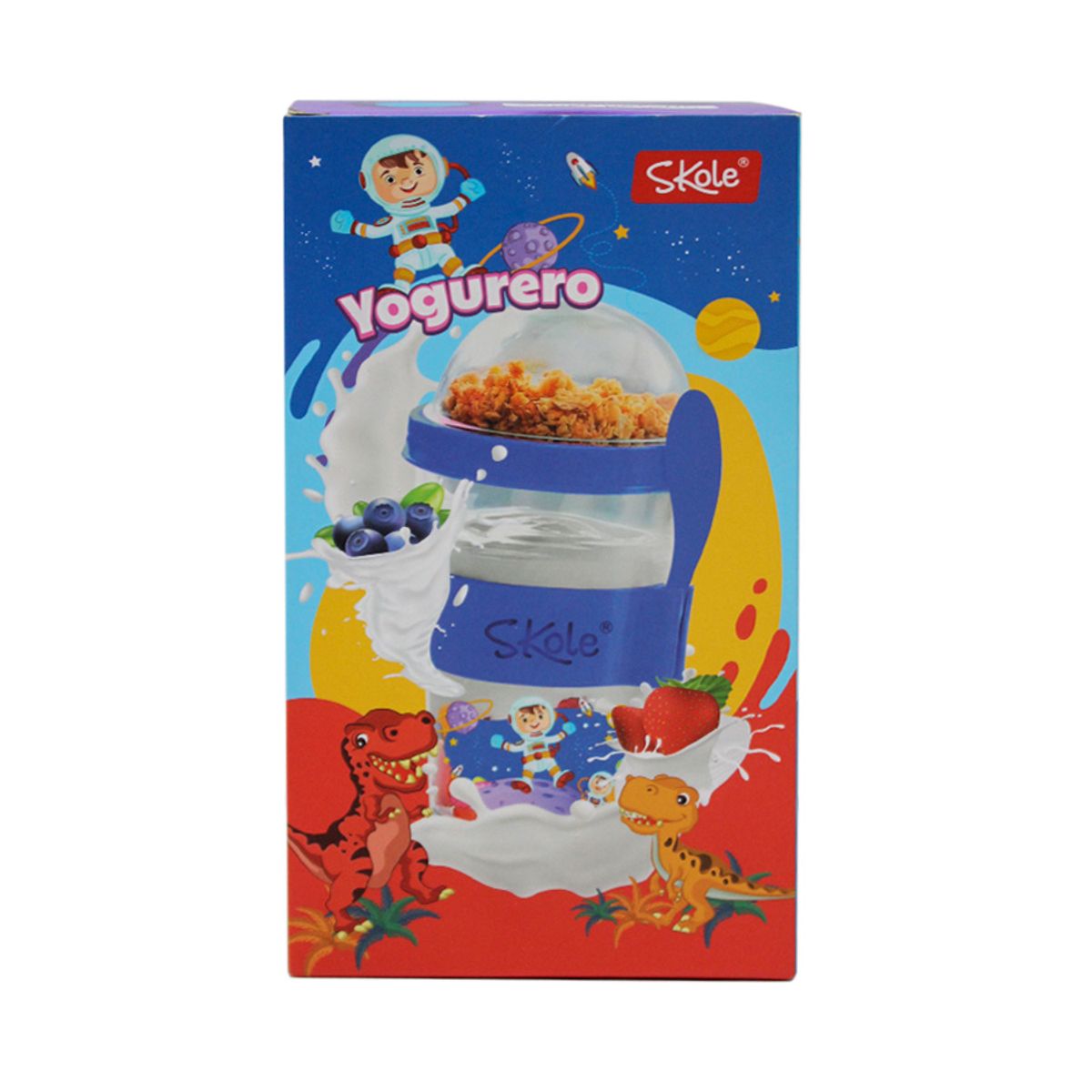 GENERICO - Vaso Yogurero Celeste - Skole