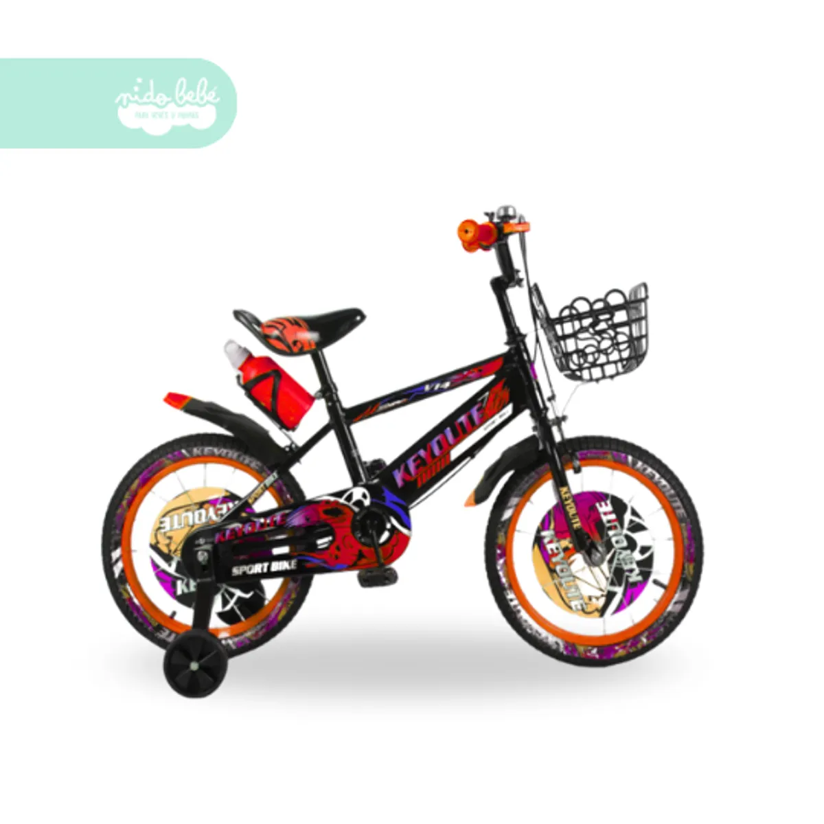 GENERICO - Bicicleta infaltil aro 16 para niño evolute color rojo