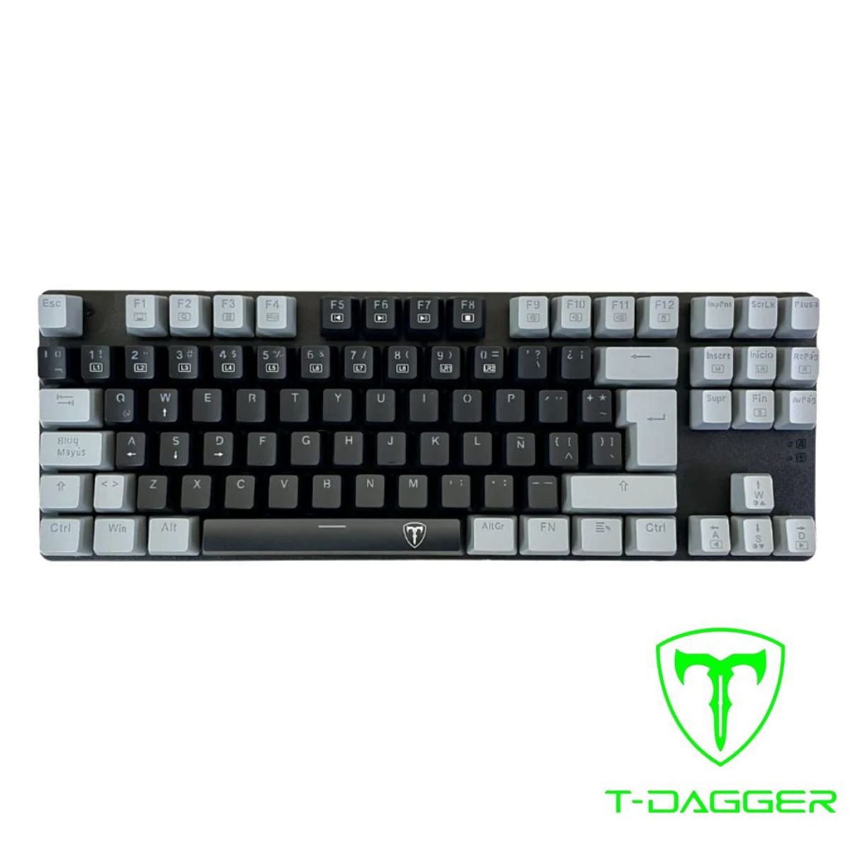T-DAGGER - Teclado T-Dagger BORA Rainbow Spanish T-TGK313-RD-SP BLACKGREY RED