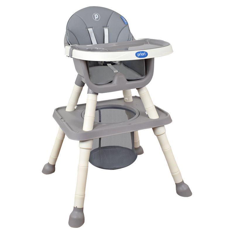 PRIORI - Silla De Comer Para Bebé 3 en 1 Priori Golden Gris