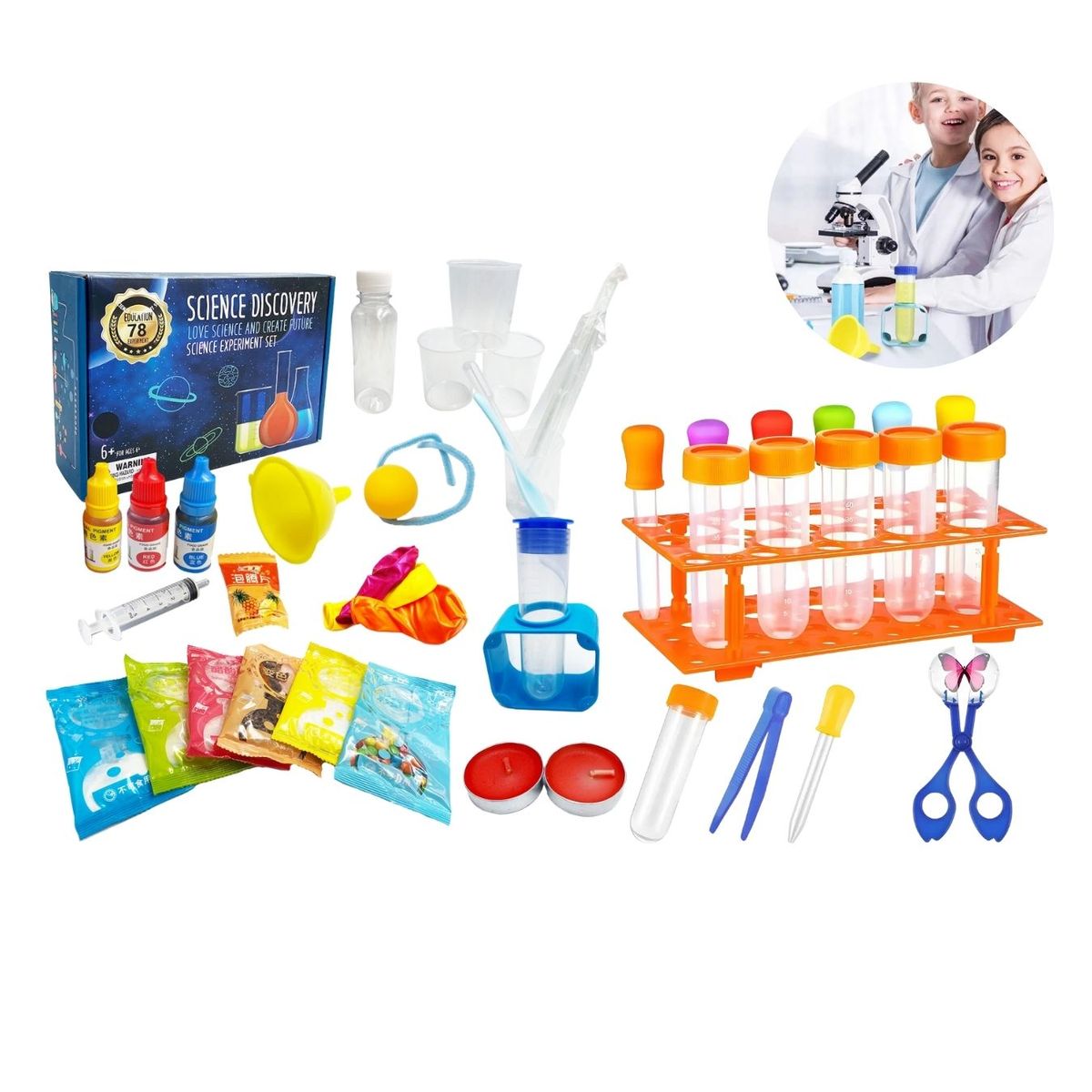 GENERICO - Kit Laboratorio de Experimentos para Pequeños Científicos