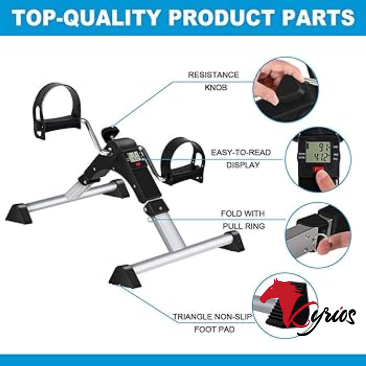 NO LOGO - Pedal Para Ejercitación 2 En 1 Con Pantalla