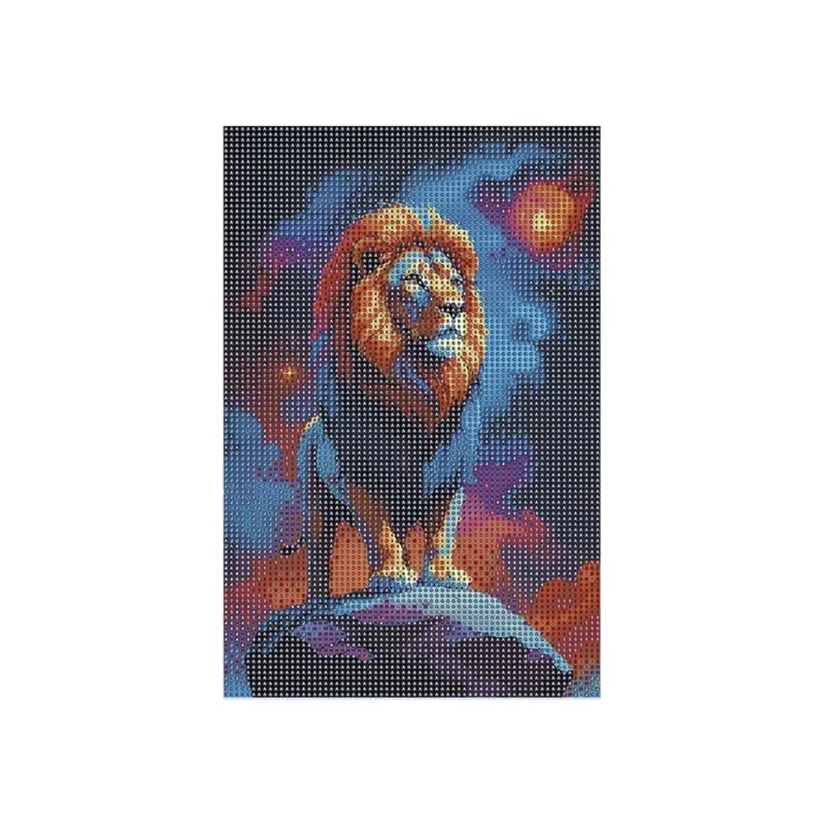 MAKA - DIAMOND PAINTING WILD LION 20X30CM MAKA